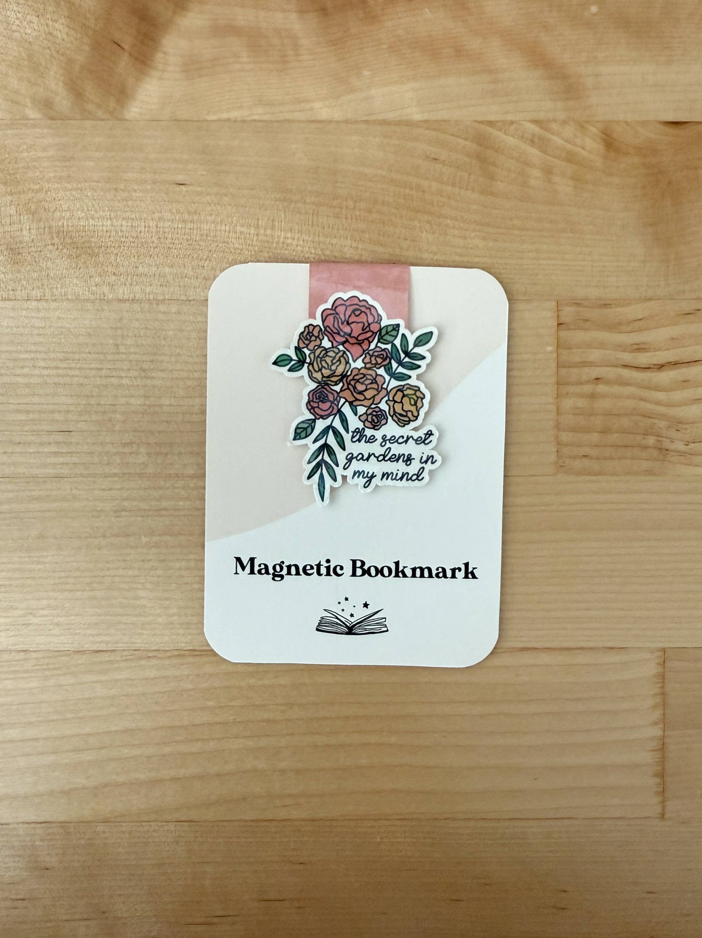 Secret Gardens Floral Magnetic Bookmark