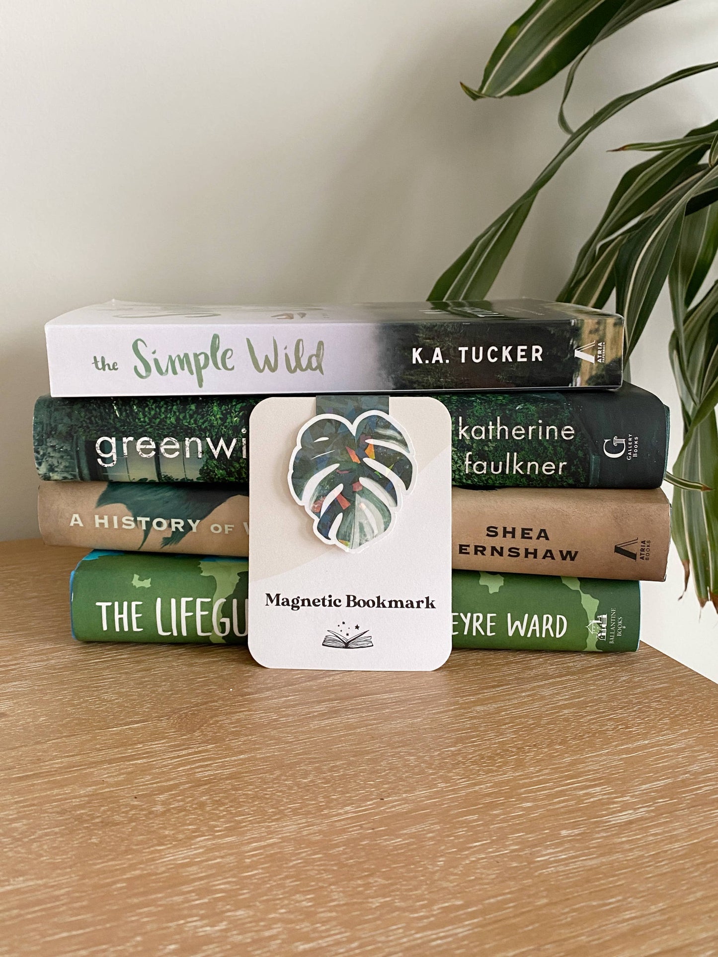 Variegated Monstera Magnetic Bookmark
