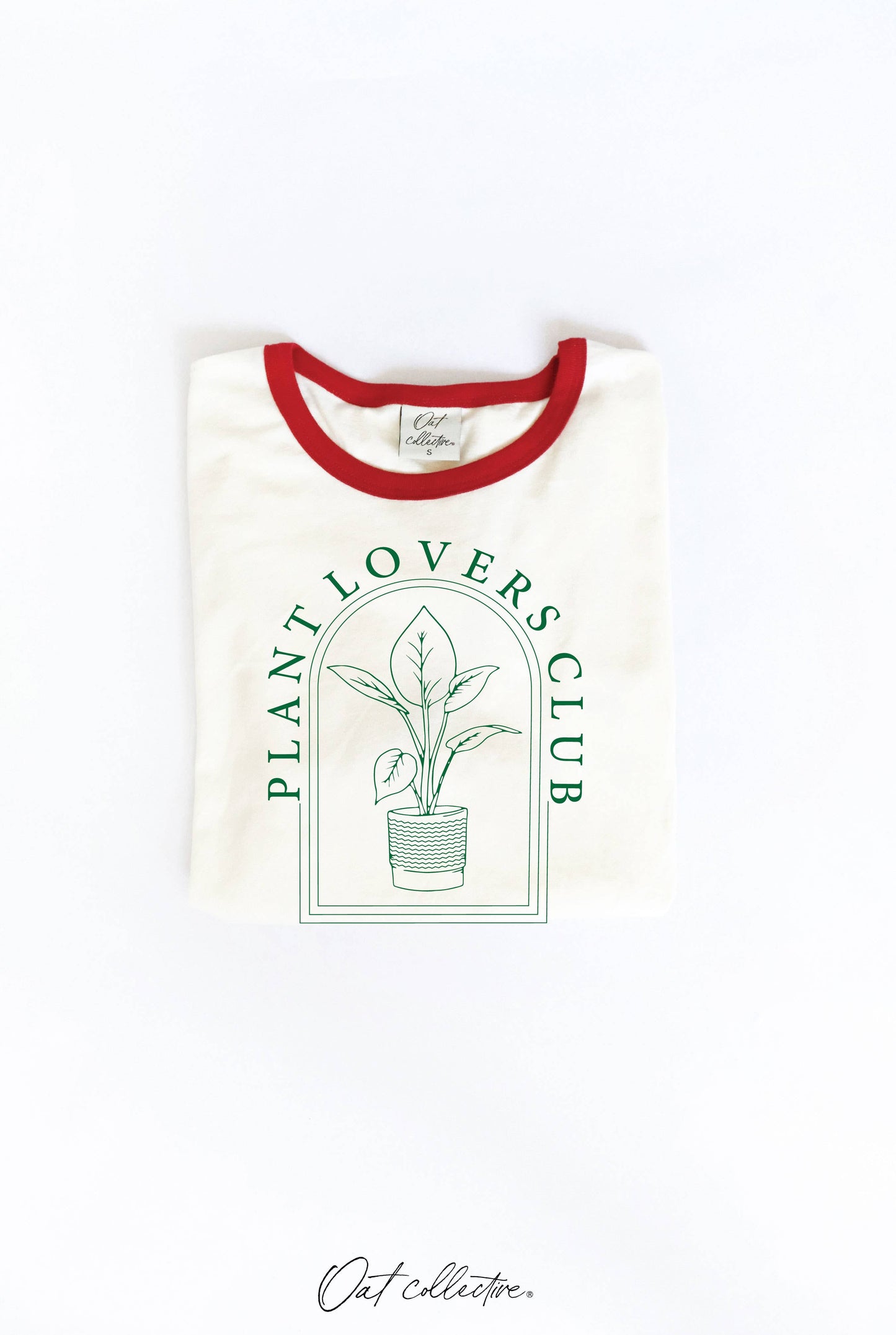 PLANT LOVERS CLUB Ringer Graphic Top