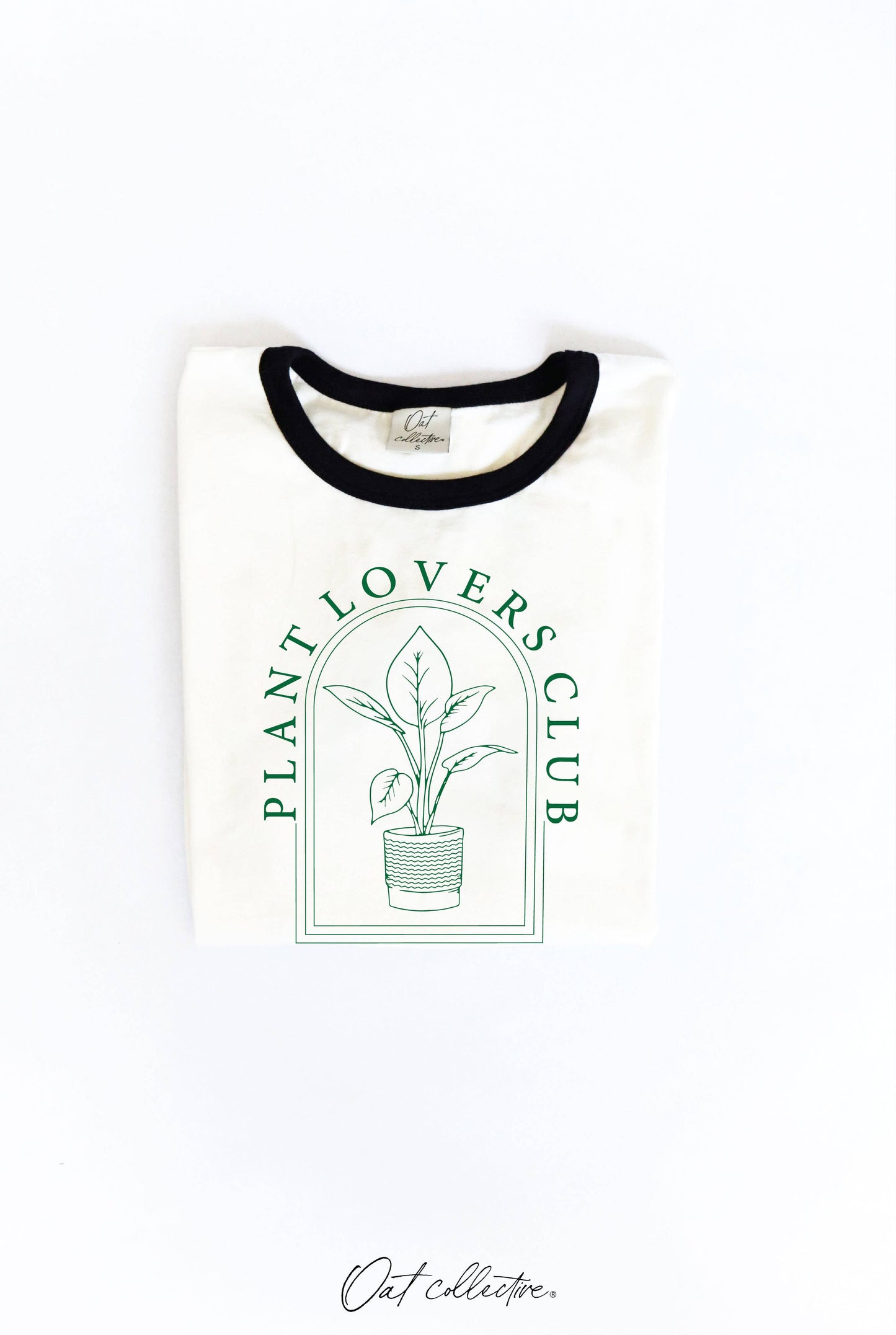 PLANT LOVERS CLUB Ringer Graphic Top