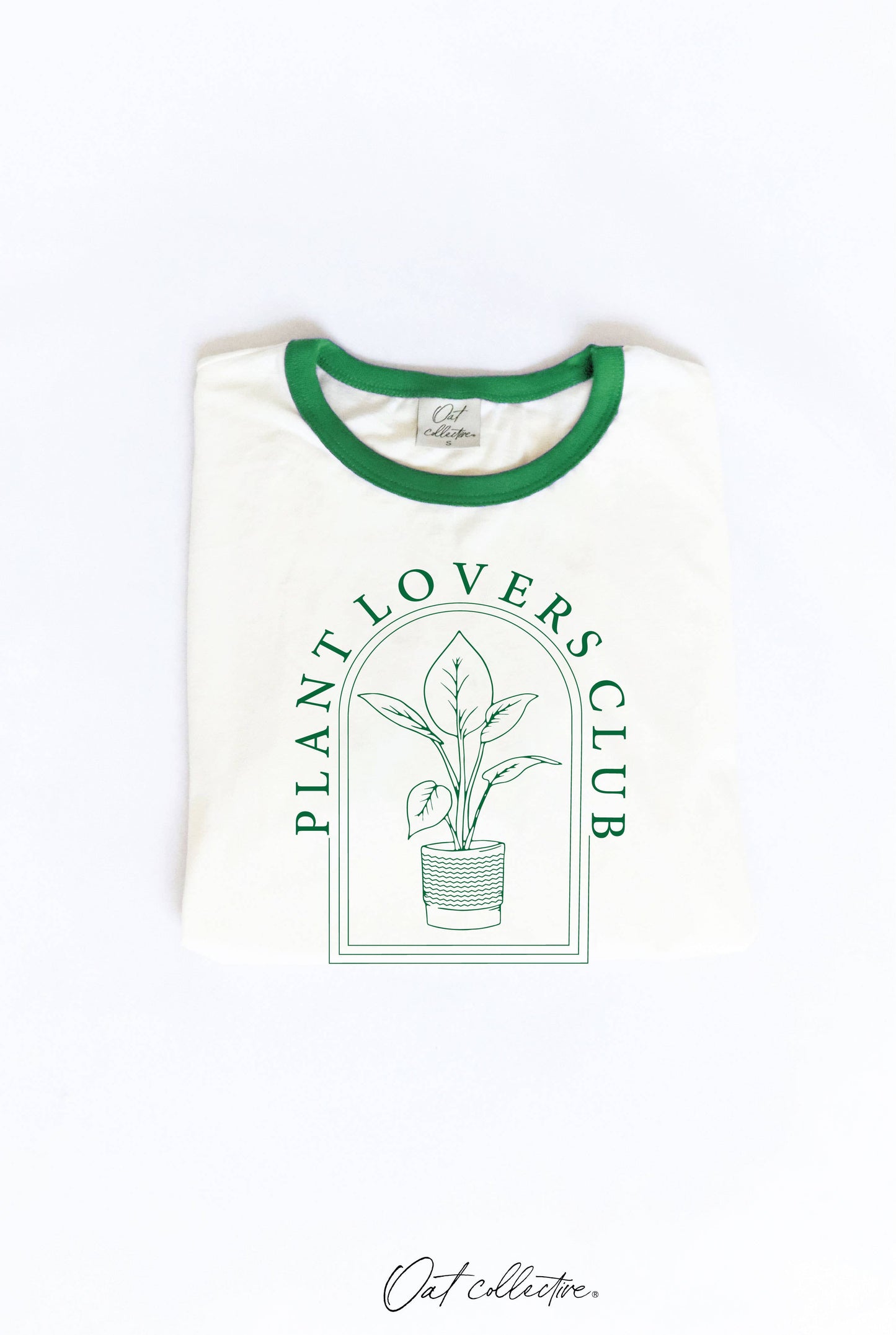 PLANT LOVERS CLUB Ringer Graphic Top