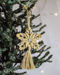 Macrame Star Holiday Ornament