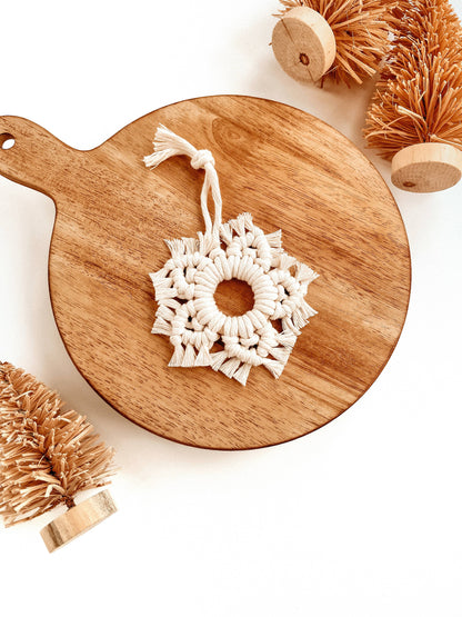 Macrame Ornament | Boho Snowflake | Christmas Tree Decor